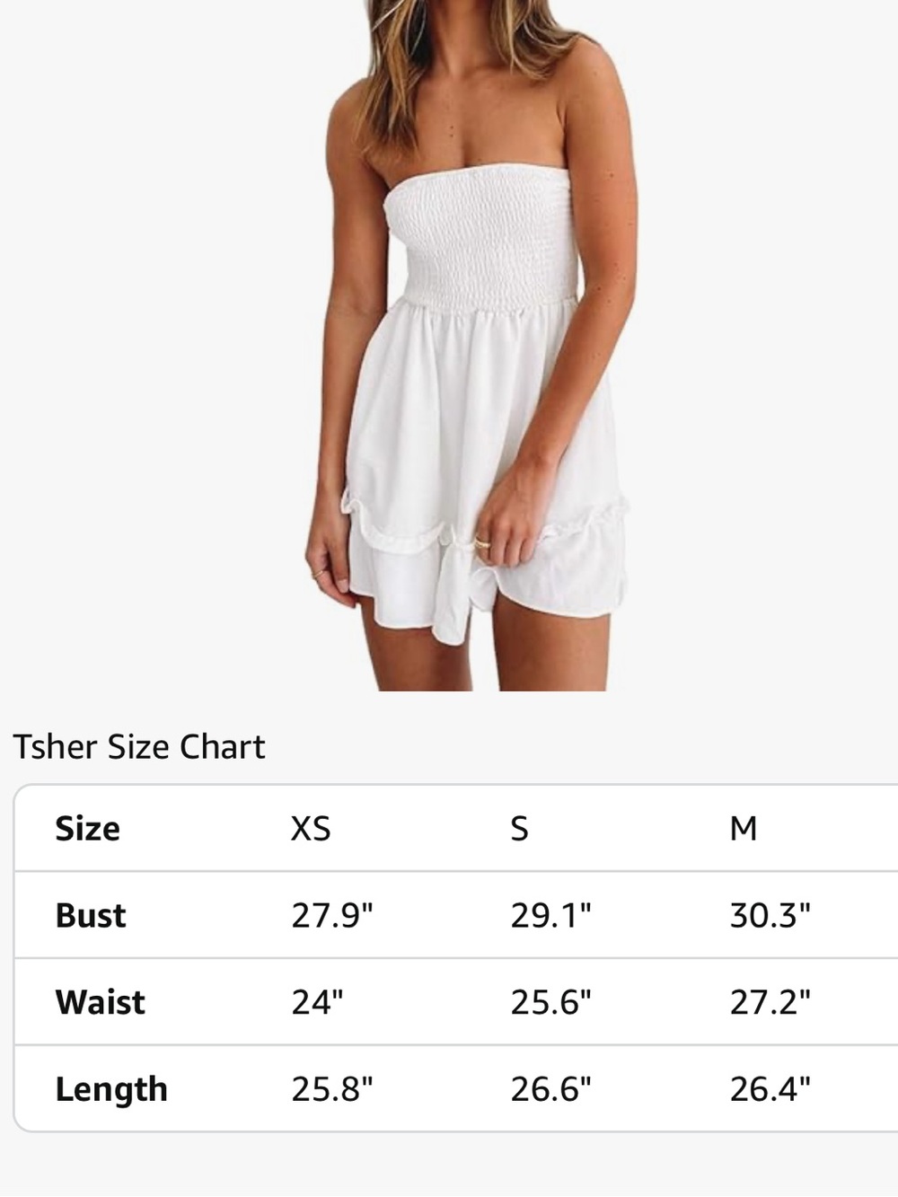 NWT Tsher Strapless Tube Top Dress Size Medium - Picture 7 of 7